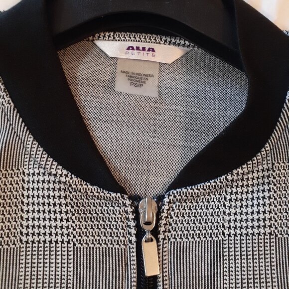 Alia Petite Small Lightweight Jacket Black and White - Picture 1 of 4